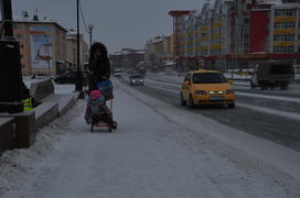 Город Салехард Ямало-ненецкий  автономный округ. Город Салехард, поселок Лабытнанги. фото Сергей Шах