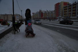 Город Салехард Ямало-ненецкий  автономный округ. Город Салехард, поселок Лабытнанги. фото Сергей Шах