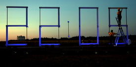 Архстояние-2014. Арт-объект "Часы"