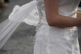 Платье и зажимы