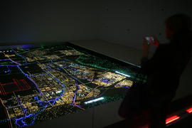 Китай, город Ланьчжоу. Макеты нового района города.