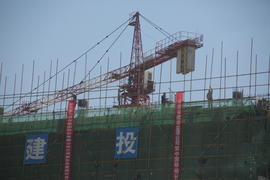 Китай, город Ланьчжоу. Макеты нового района города.