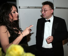 Попов президент Росбанка и певица Сара Брайан