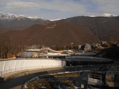 Санная трасса с высоты