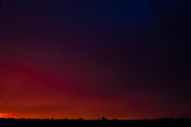 Закат в городе. Фото №1.